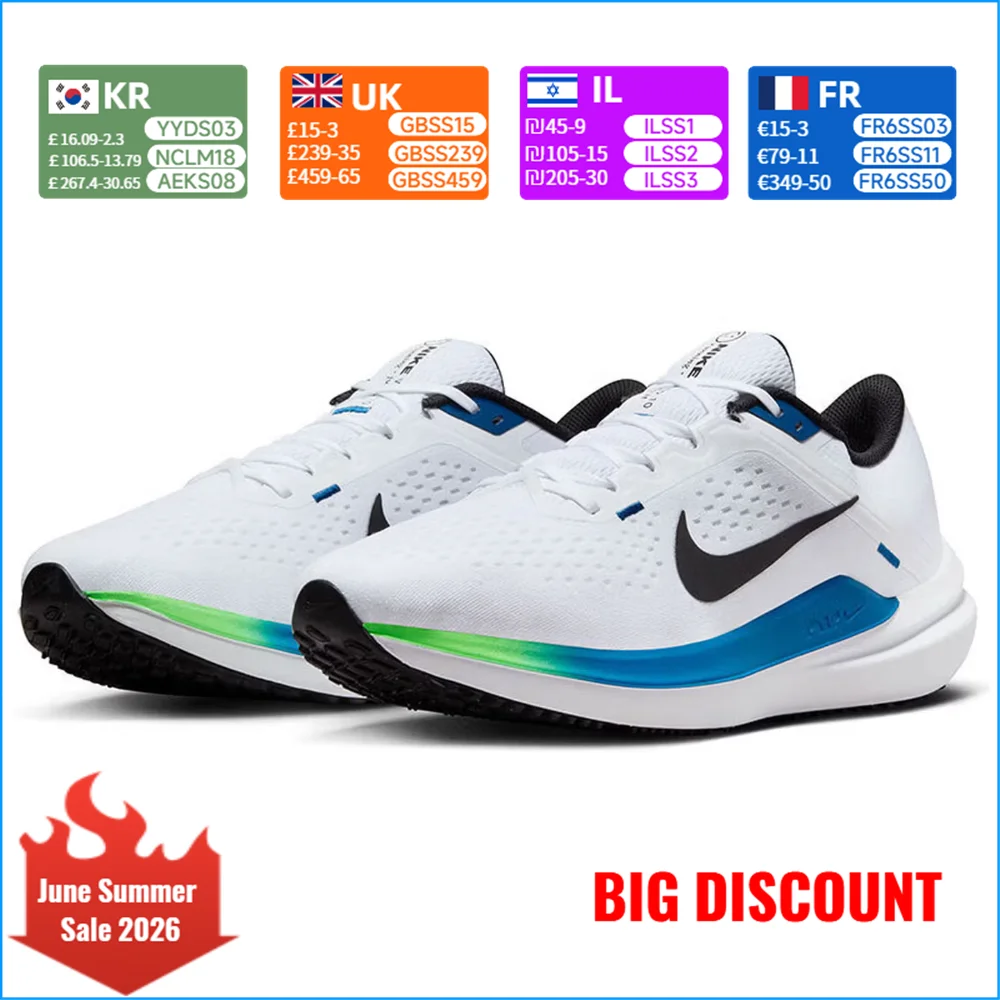 

Nike WINFLO 10 Running Shoes for Men - Cushioned, Breathable, Slip-Resistant Athletic Shoes DV4022-103