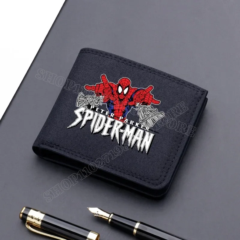 S-Spider Denim Wallets Men Women Fashion Purses Hot Movie Character Prints Cute Purse Outdoor Fashion Wallet Birthday Party Gift
