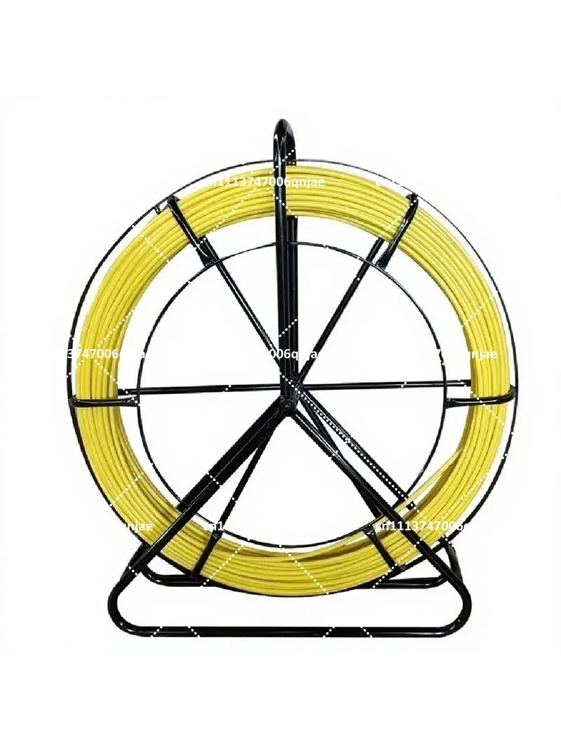 Fiberglass Wire Cable Puller Rod 4/5/7mm Duct Rodder Snake Fish Tape Reel 50/100m for Electrical Conduit