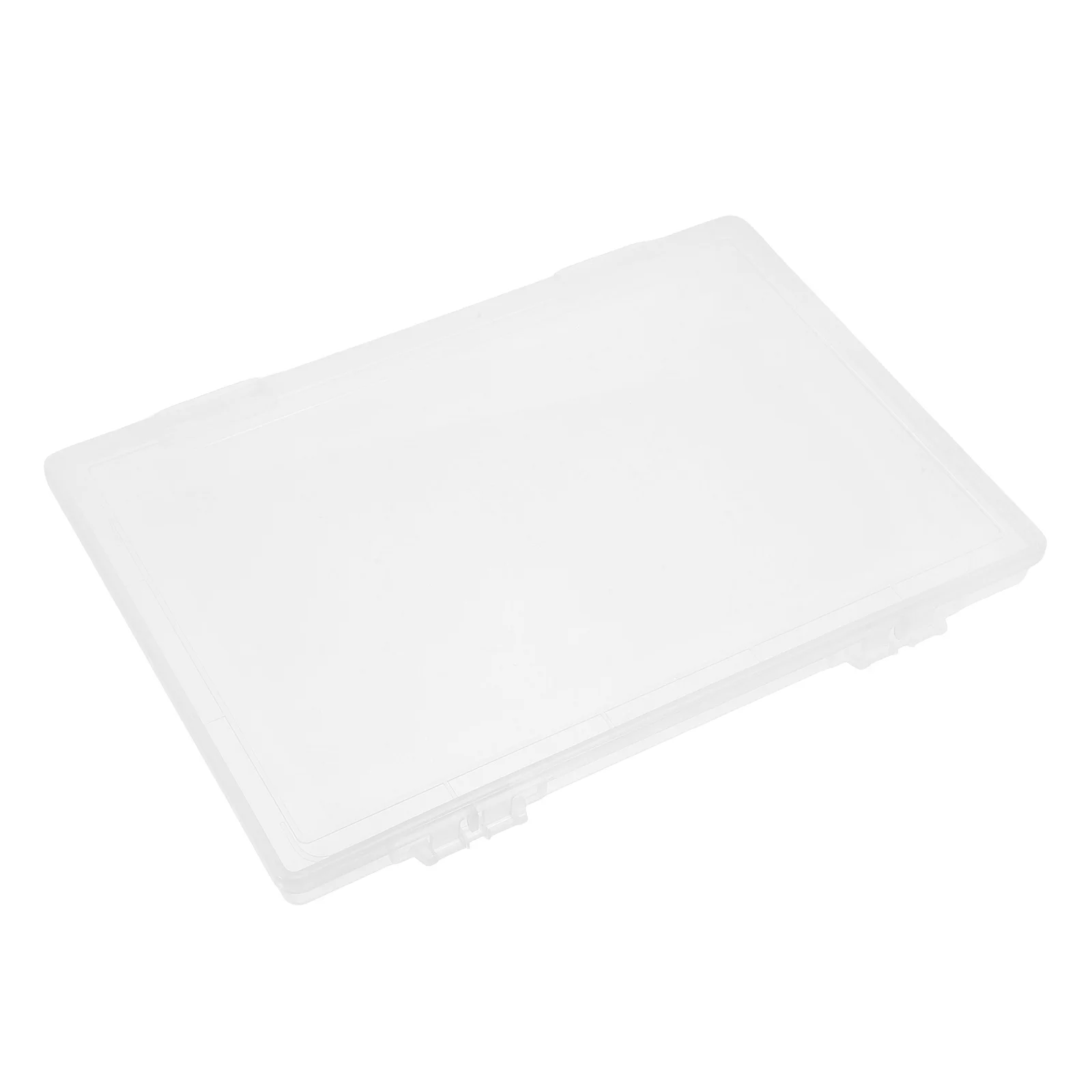 Clear File Box Plastic PP Paper Organizer Portable Document Storage Case for Office Home Use Document Holder