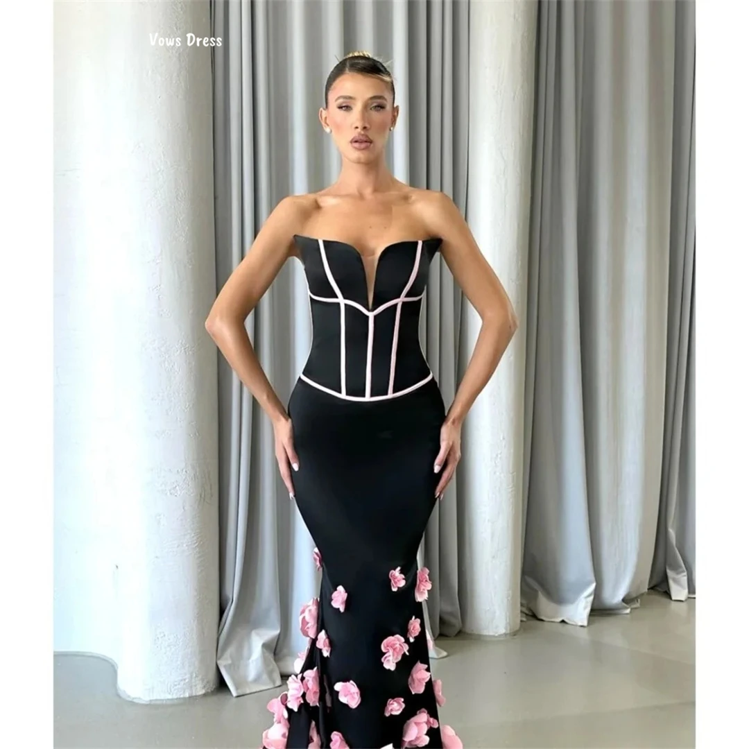 

Vows Custom Made Elegant Evening Party Dresses for Women Luxury Prom Dress 2025 Off-shoulder V-neck Applique Ball Gowns Woman