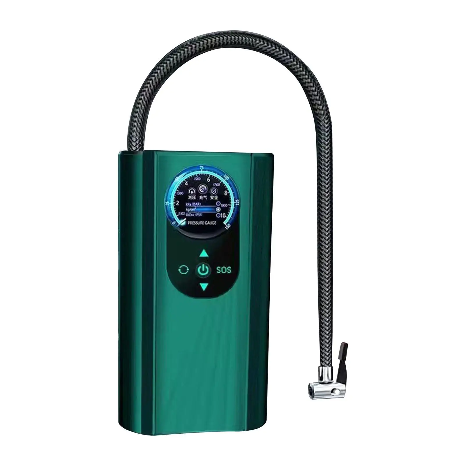 Portable Air Compressor Bike Pump Compact LCD Display Screen Electric Tire Pump Air Pump for Basketball Motorcycle Ball