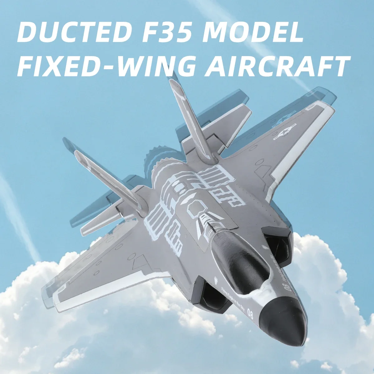FX9635 4CH RC Aircraft F35 Fighter 2.4G Brushless 6-Axis Gyroscope EPP Remote Control Glider Fixed-Wing Aircraft Birthday Gift
