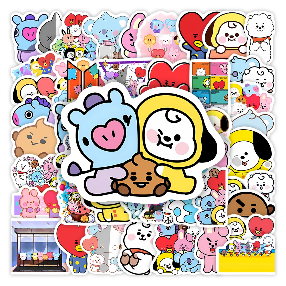 Cute Cartoon Animation Family Stickers DIY Toys Gift Graffiti Decal for Scrapbook Journal Luggage Bottles Decorative Waterproof