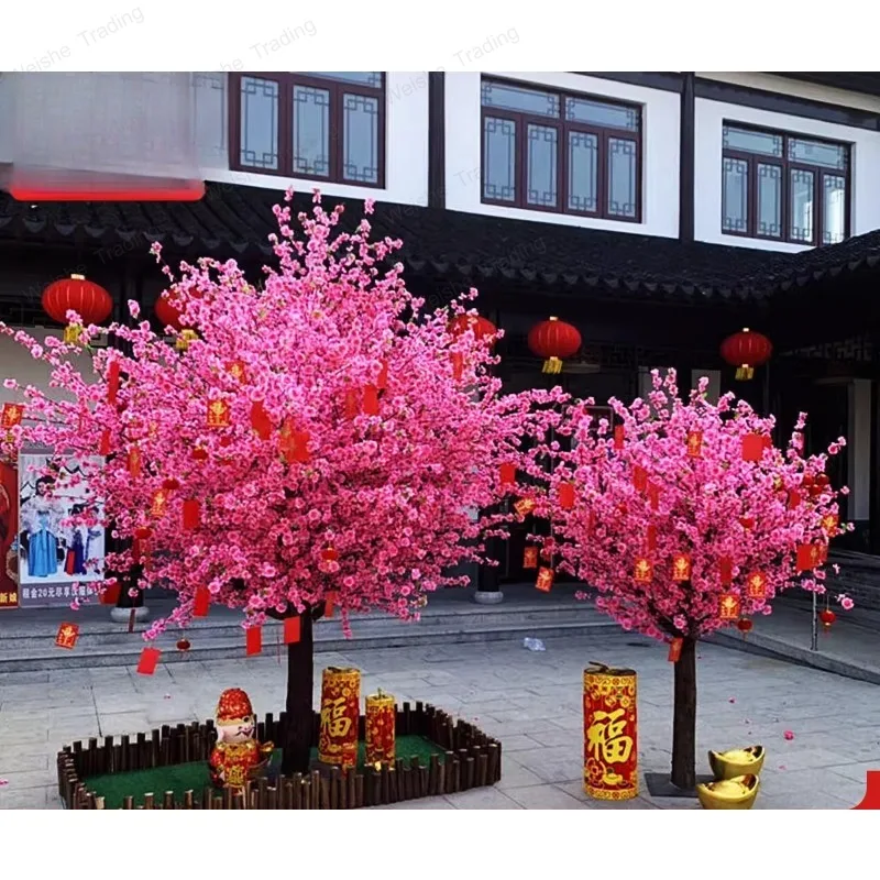 

Simulation peach blossom tree fake peach large plant cherry blossom simulation plum blossom wishing tree peach