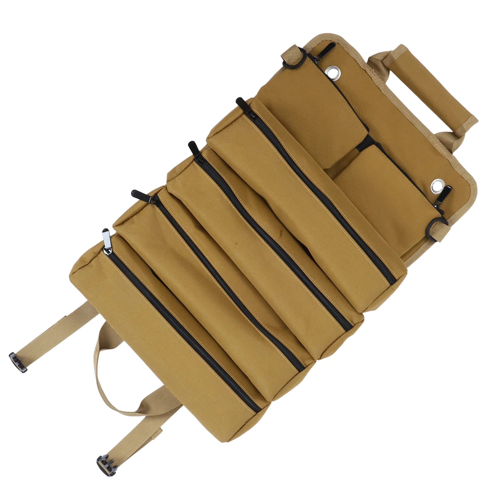 منظم حقيبة أدوات متينة شديدة التحمل، حقيبة محمولة، مقصورات متعددة لميكانيكا الكهربائيين والنجارين المقاوم للماء #6