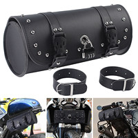 Motorcycle Bag Moto Backpack Saddle Bag PU Leather Motor Luggage Storage Pouch Tank Bag Holder Universal With Password Lock