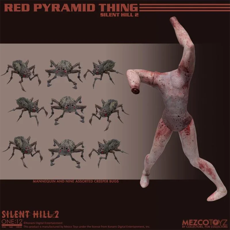 โมเดลสะสม MEZCO ONE:12 Silent Hill 2 Red Pyramid Thing ของแท้ 100% สำหรับตกแต่ง