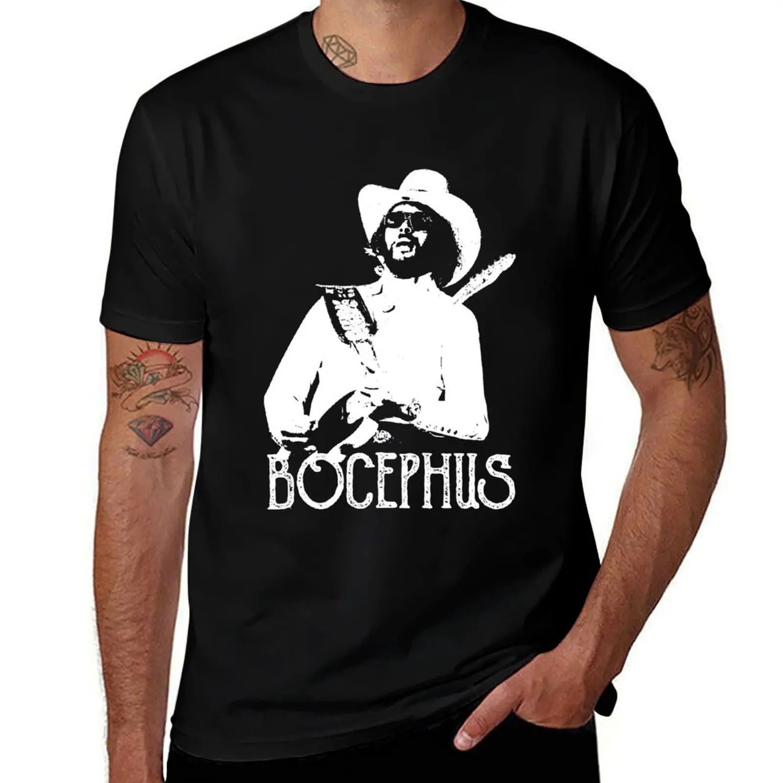 

Bocephus - Hank Williams Jr - White Stencil T-Shirt t shirts for man pack white T-Shirt