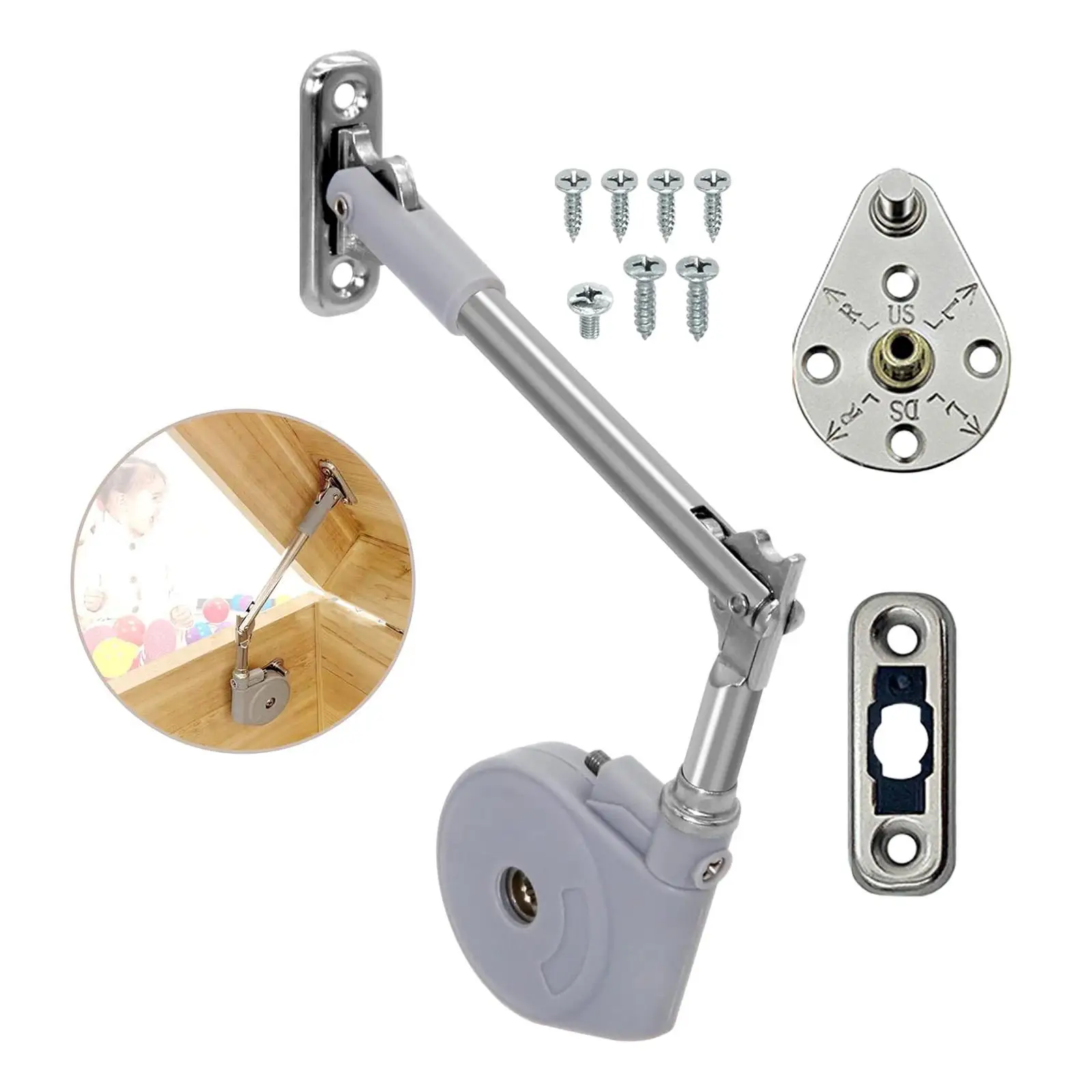 

Петля для поддержки крышки, поддержка 90-градусной открытой коробки для игрушек, петли с мягким закрыванием для открытия вверх, дверцы откида шкафа, коробка для игрушек