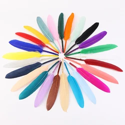 50Pcs Colorful Goose Feathers Natural Plumes Home Table Centerpieces Craft Decor DIY Handicraft Wedding Party Garment Decoration