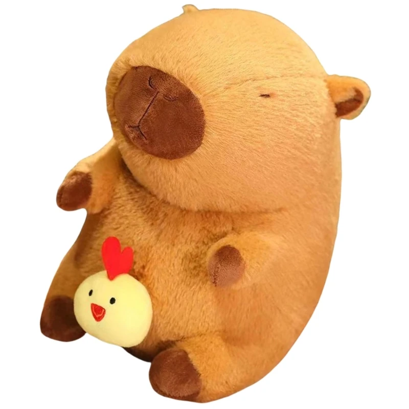 Practical Cuddly Capybaras Plushie Sturdy Plush Materials Portable Special Gifts for Children and Couples Use