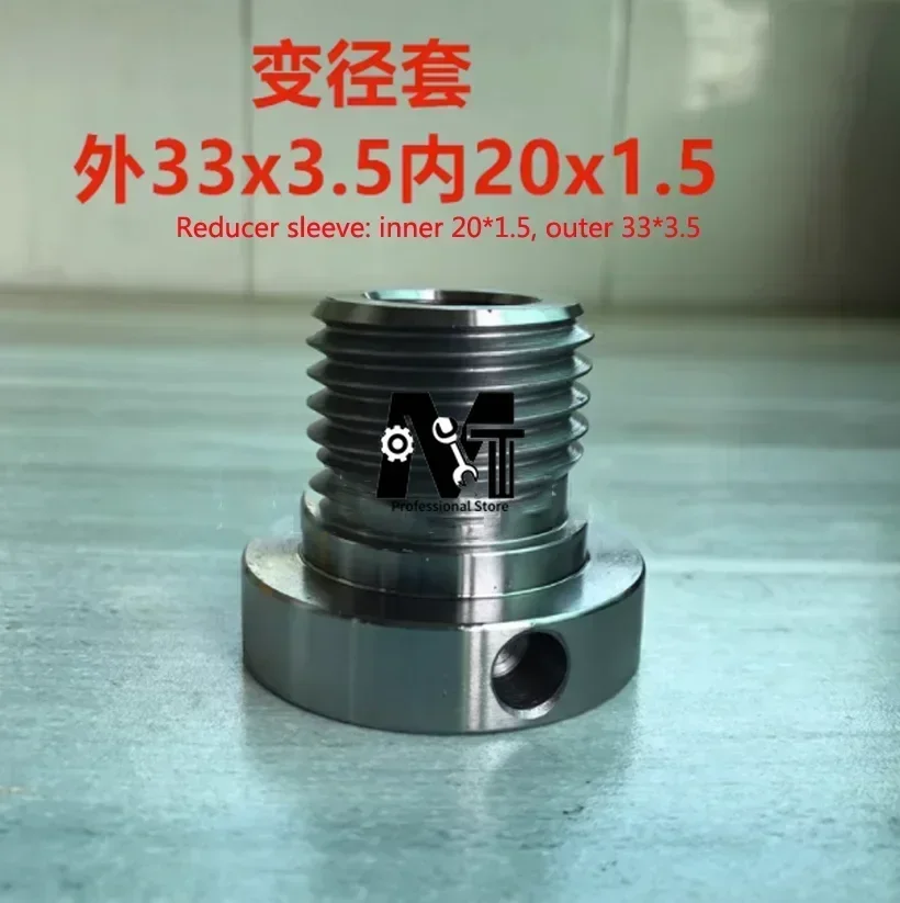 Wood Lathe Chuck Converts Turning Tools Lathe Headstock Spindle Adapter Outside 33x3.5 Inside 20x1.5 Diameter Adapter 1PC