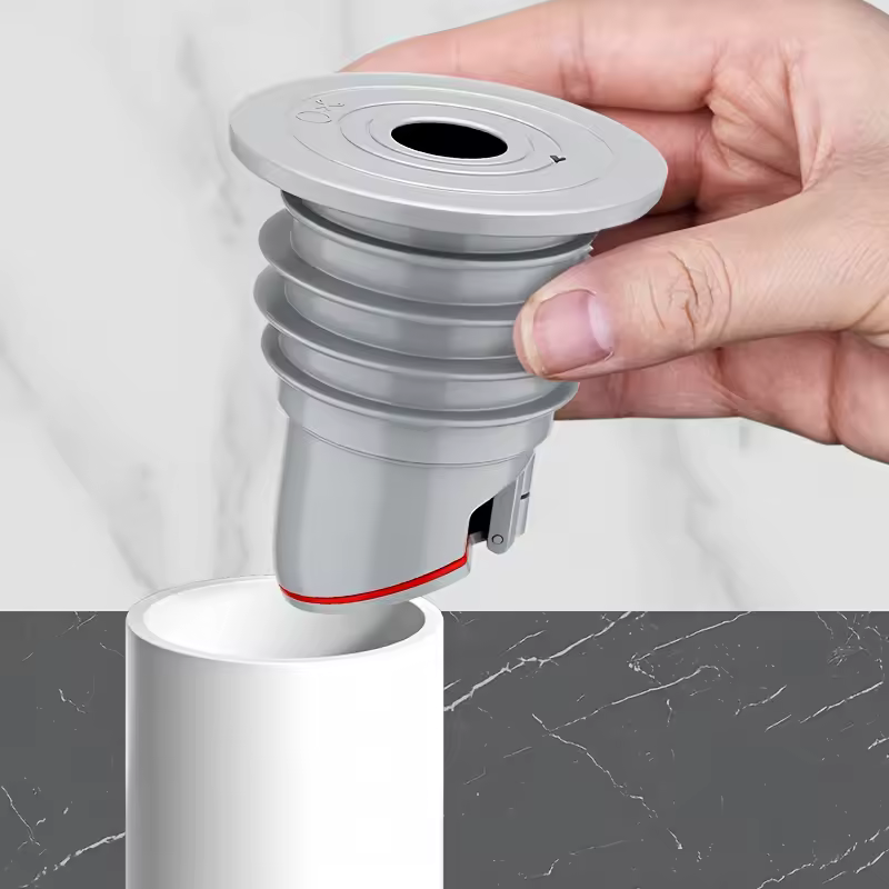 Dispositivo anti-refluxo do odor da tubulação de drenagem da cozinha de 1pc, plugue do anel de vedação do silicone da máquina de lavar da bacia da cozinha, bloqueador da tubulação de drenagem