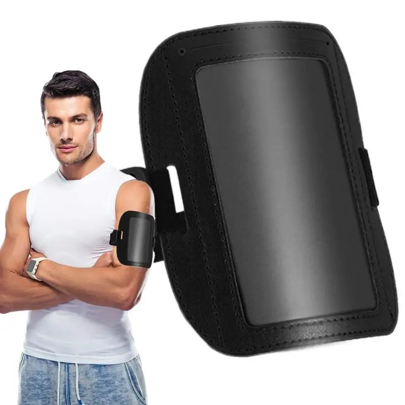 

PU Leather Badge Holder Armband Waterproof Ski Pass Card Sleeve For Women men Business Supplies Horizontal Arm Bands