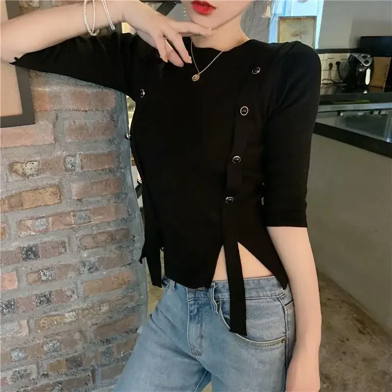 

Pullovers Women Solid Daily Simple Leisure Vintage All-match Graceful Charming Creativity Korean Style Ladies Basics Delicate