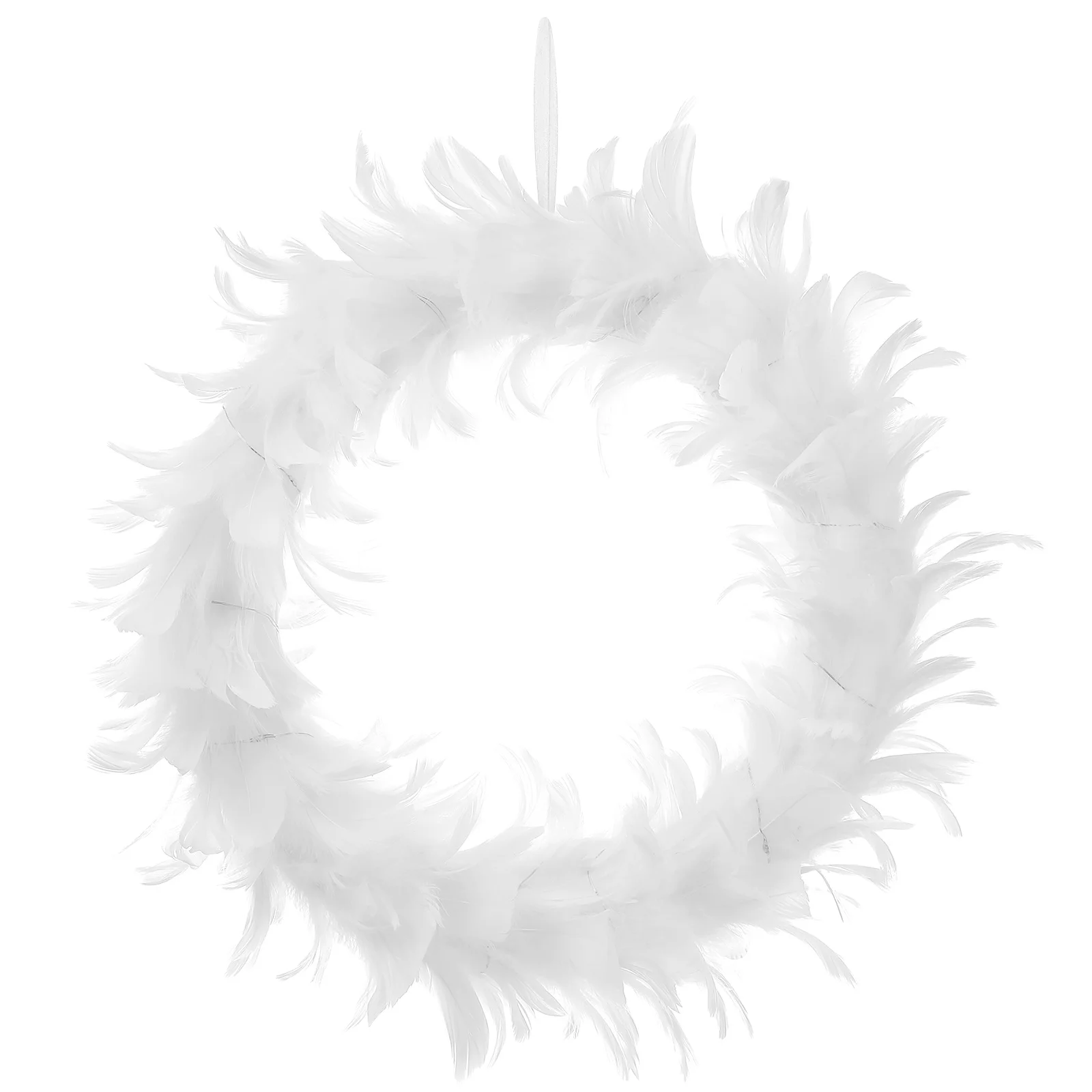 

1pc Glowing Wreath White Simulated Festival Door Decor Home Party Decoration Luminous Hanging Garland Ornament