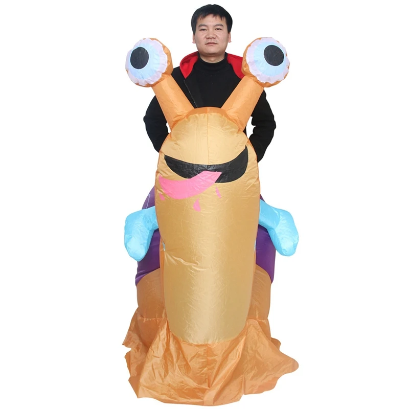 

Simbok Halloween Party Inflatable Costume Cycling Snail Funny Blow Up Suit Party Clothing For Adult