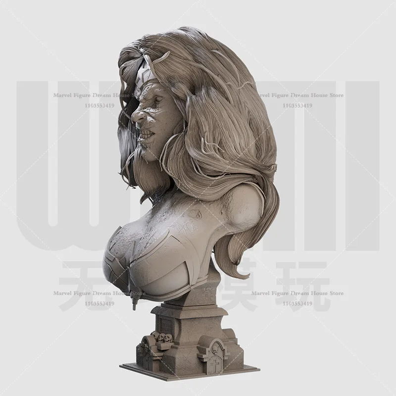 1/16 1/10 スケールヒーローデス Tribulation Bathero スーパーヒーローワンダーウーマン DIY 自己組み立て GK 3D バスト樹脂未塗装人形