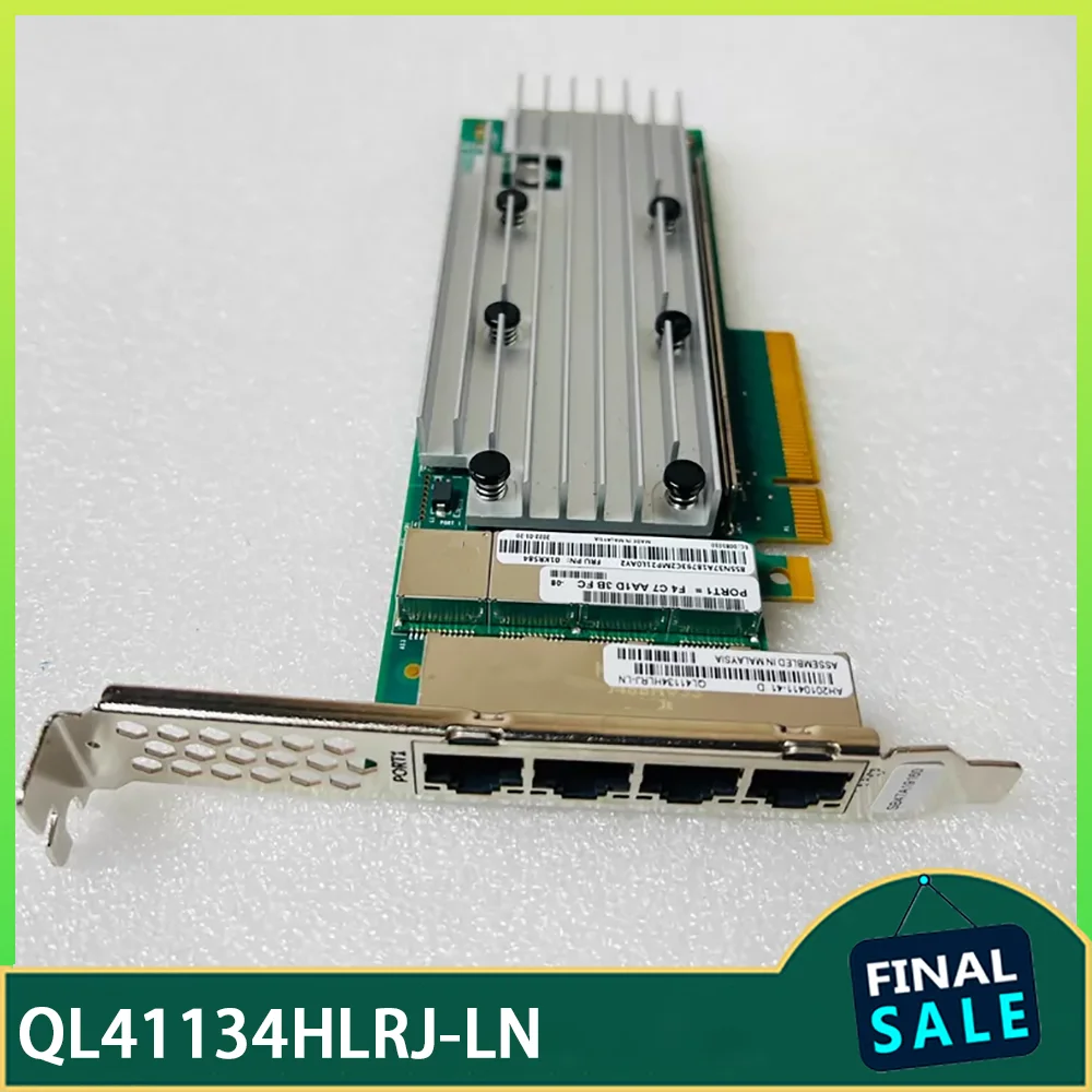 

4-port RJ45 10 Gigabit Network Card QL41134HLRJ-LN