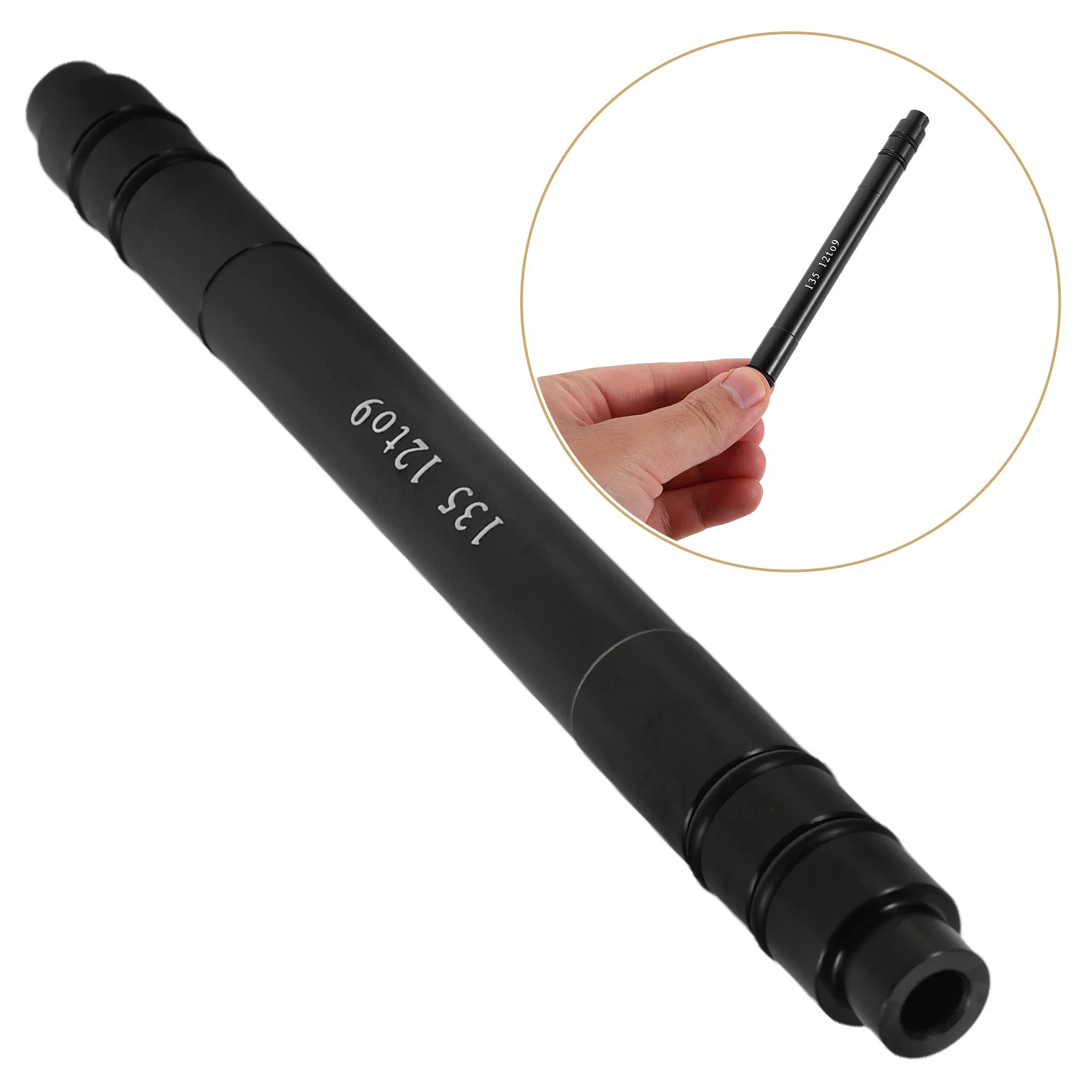 

Thru Axle Adapter Conversion 12Mm to 9Mm Aluminum Alloy Bicycle Front Fork Hub Quick Release for Mountain Road Bike Wheel Axle