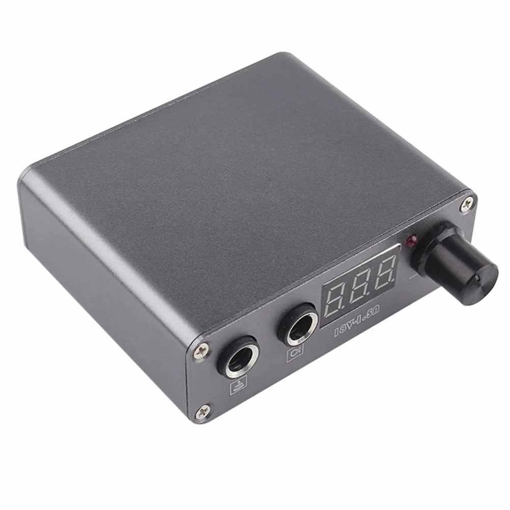

Supply For Tattoo Machine Lcd Display Led Indicator Stable Output For Liner Shader Usb Powered Black