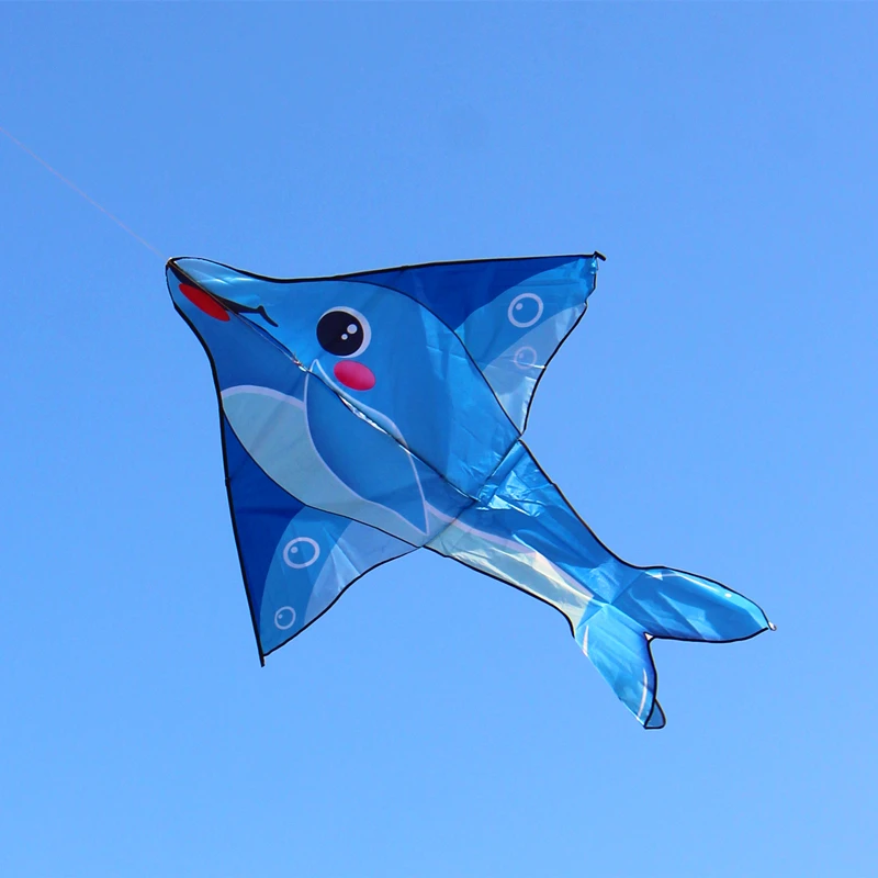 Gratis Ongkir Dolphin Kites บินของเล่นสำหรับเด็ก Kites สายไนลอนผ้า Kites โรงงานงู Kite Buggy ลมมืออาชีพ Kites