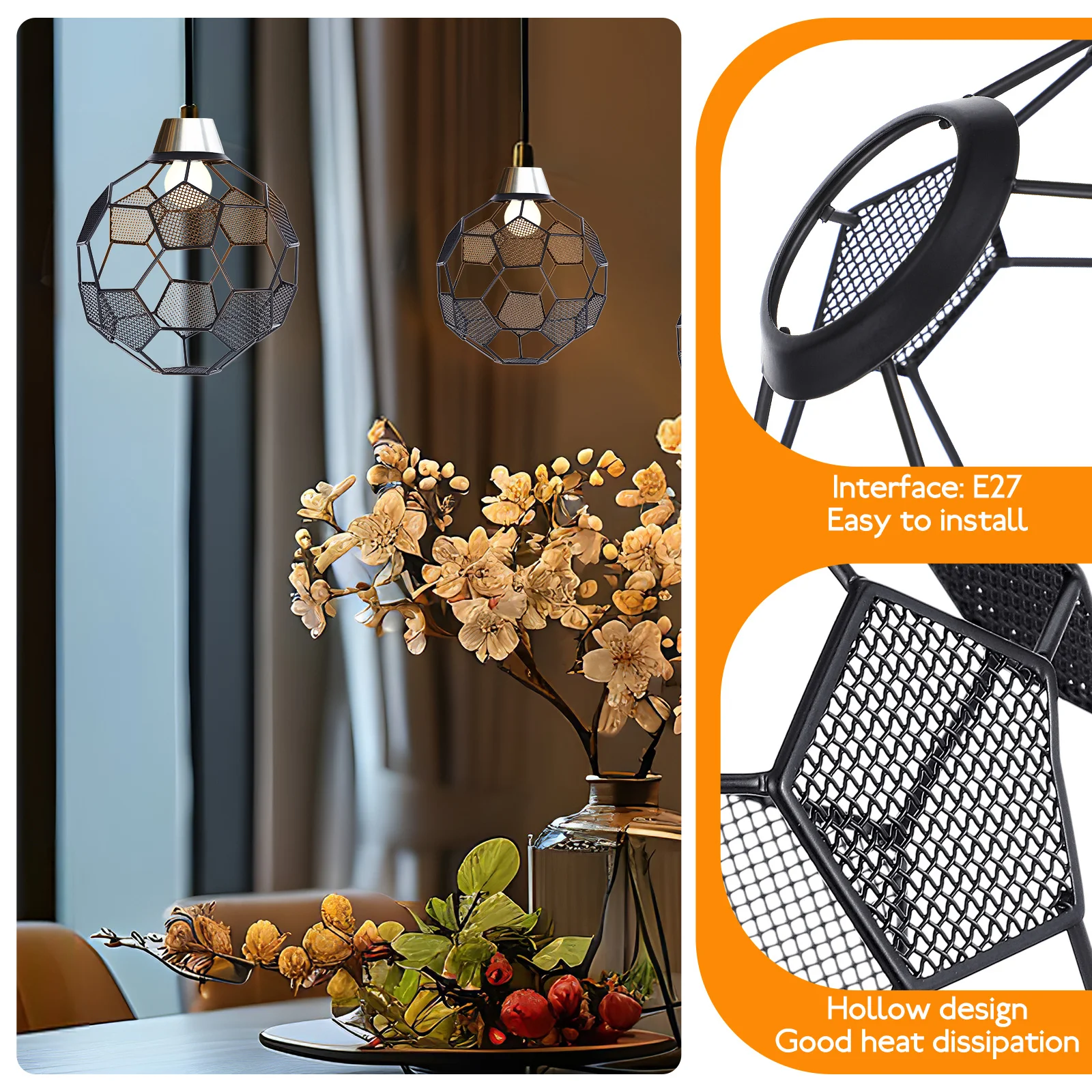 Футбольная форма, полый металлический абажур, подвесной светильник, декоративный потолочный светильник для дома, ресторана, бара