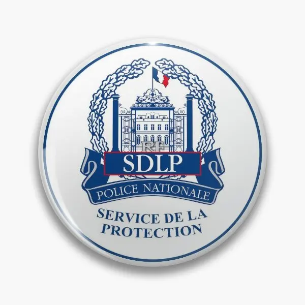 Sdlp National Police Protection Service  Soft Button Pin Funny Creative Brooch Lapel Pin Badge Cute Collar Clothes Metal Fashion