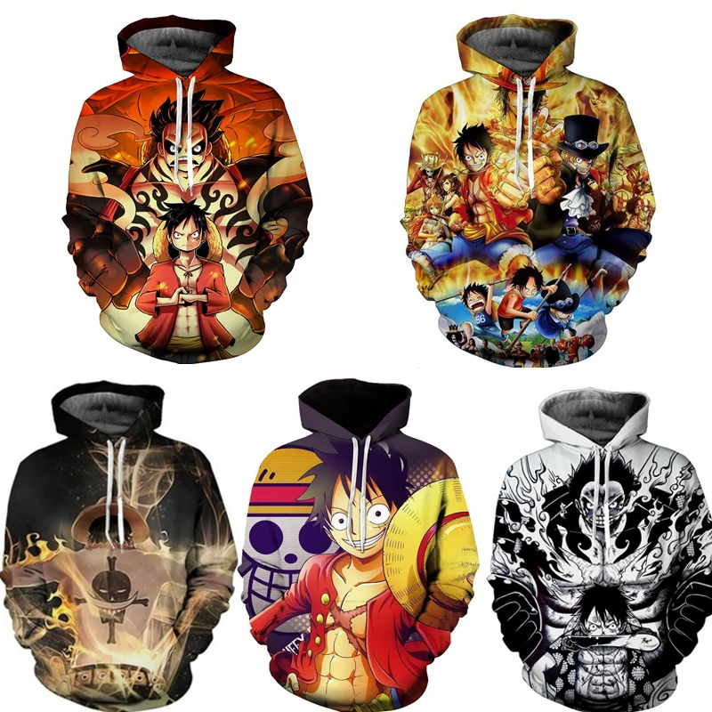 

One Piece 3D Printing Fashion Children's Anime Luffy Men's Clothing Children's Boys' T-shirt Summer Short Sleeved