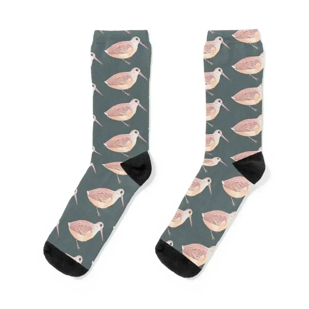 

American Woodcock bird species watercolor art Socks retro Sports tennis aesthetic Men's Socks Luxury Women's