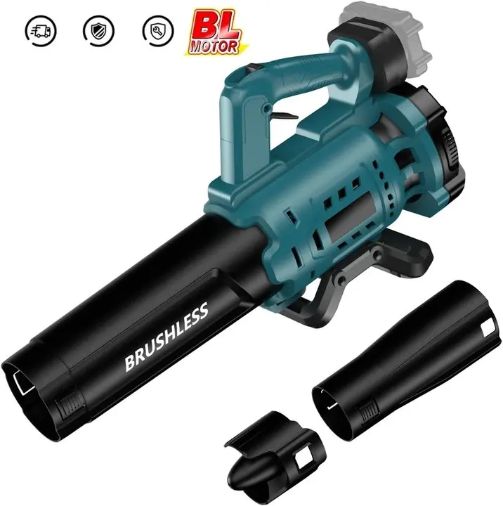 Brushless Cordless Leaf Blower Electric Blower Battery Powered Snow Blower Lawn Care 130 MPH 480 CFM fit Makita 18v Battery