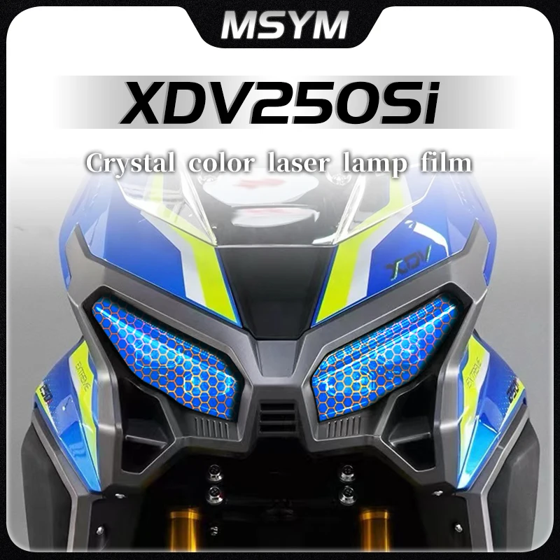 

For LONGJIA XDV250Si xdv250si XDV 250si xdv250 si Honeycomb laser film headlight transparent film protective sticker accessories