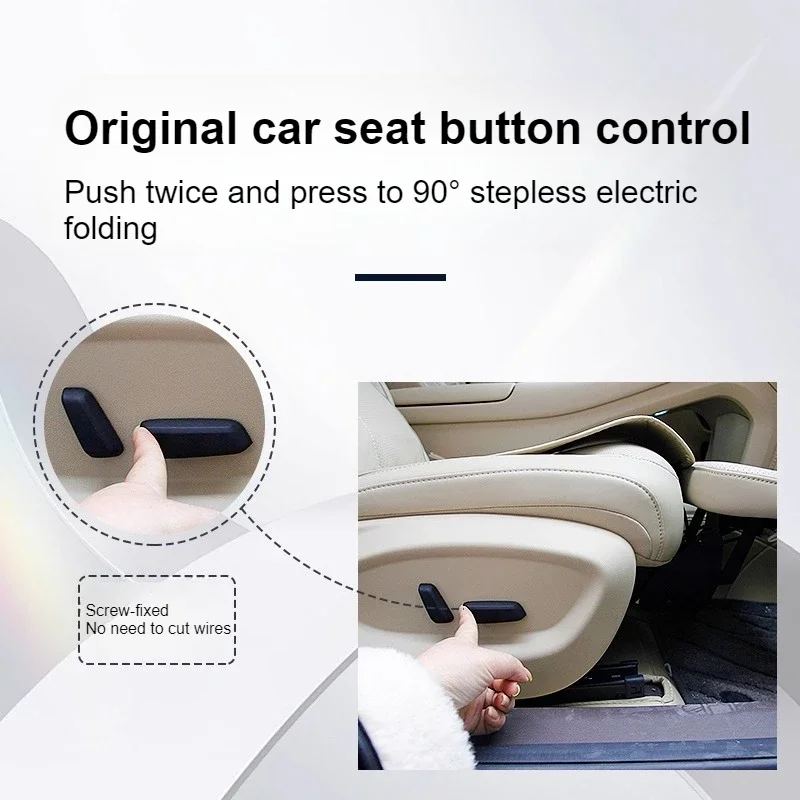 For SAIC H5 2025 Co-pilot Electric Leg Support 90 Degree Adjustable Queen Passenger Seat Leg Rest Leather Pad Upgrade Accessory detail image 5