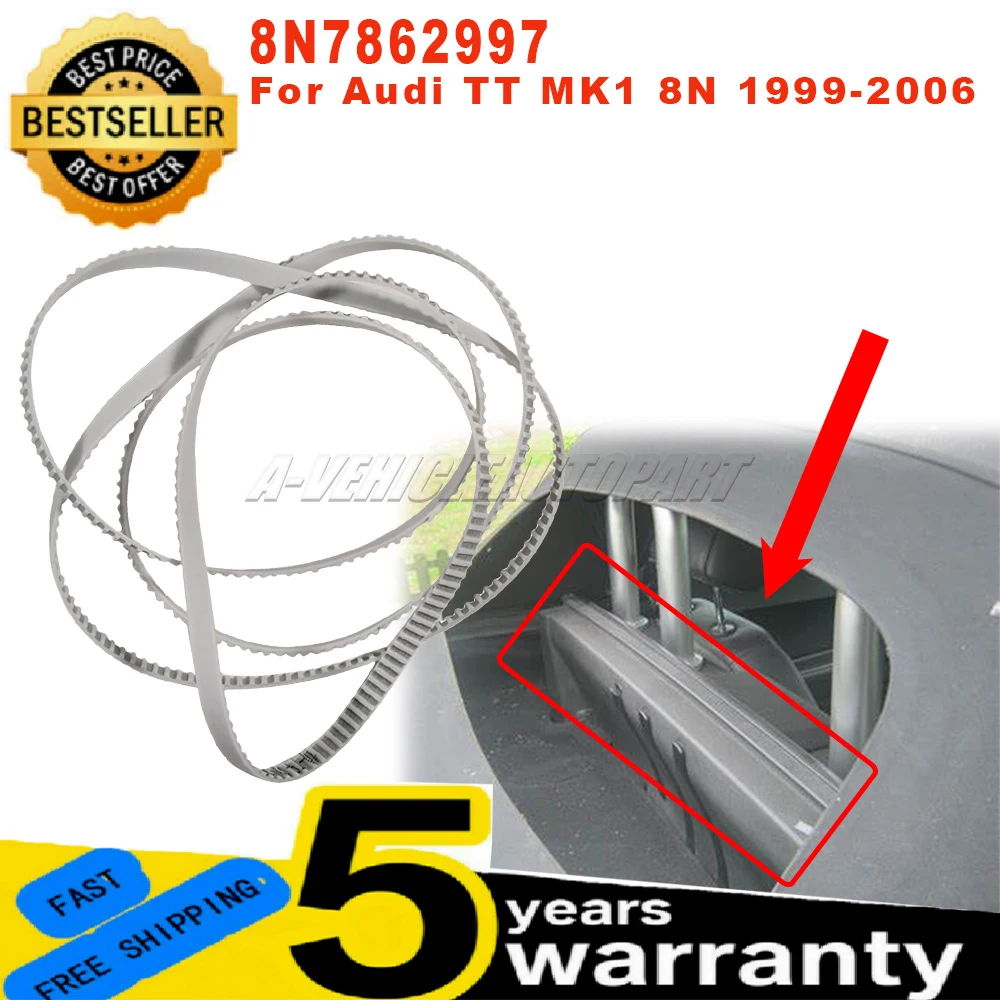 1Pc 8N7862997 For Audi TT MK1 8N 1999-2006 Roadster Timing Belt New Roof Wind Deflector Power Toothed Belt White Car Accessories