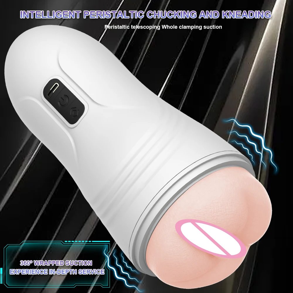 Masturbador automático, copa de mamada, Vagina Real masculina, máquina de coño de bolsillo, masturbación de pene Oral, vibración, juguete sexual para adultos para hombres