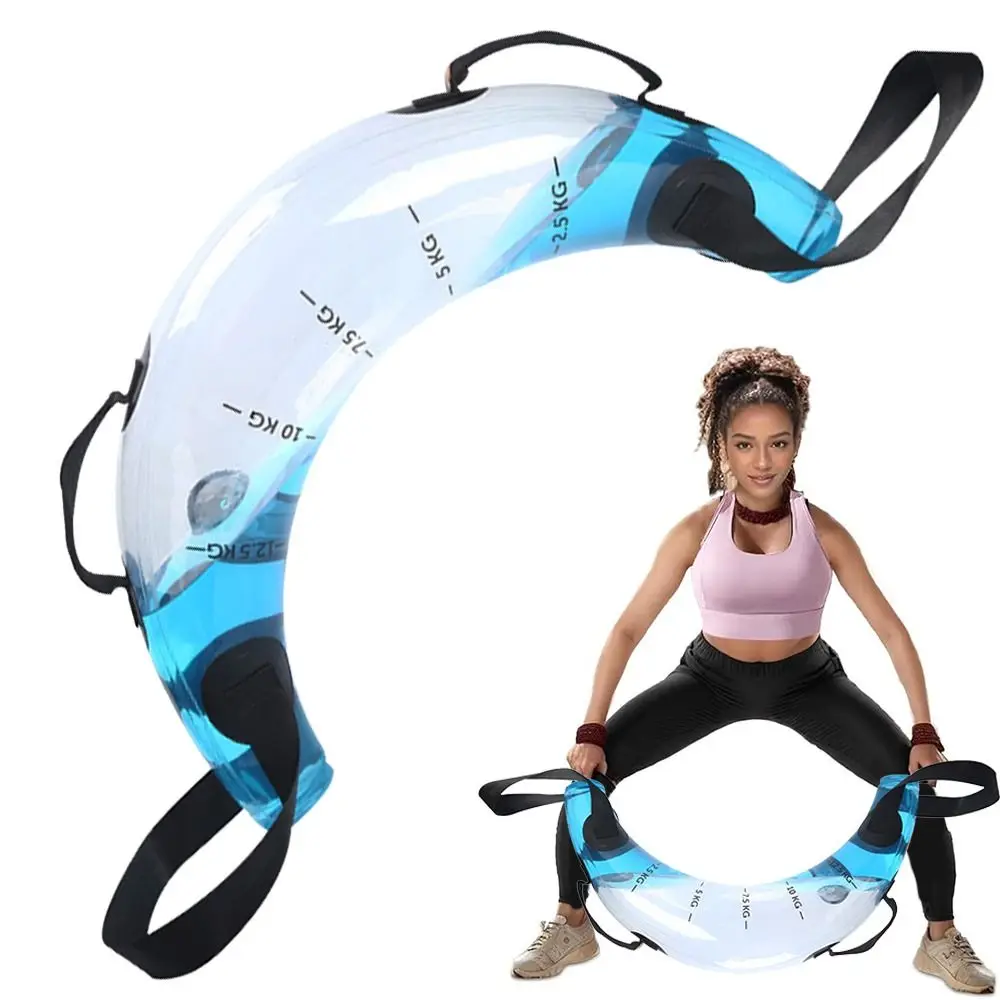 15KG/33lbs Water Weights Aqua Bag PVC Ultimate Core Aqua Bag Workout Balance Trainer Stability Fitness Adjustable Training Bag