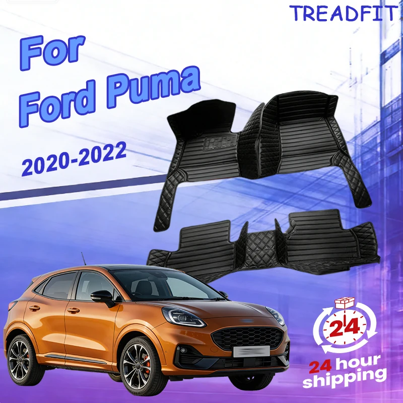 

Luxury Waterproof Car Floor Mats For Ford Puma 2020~2022 Anti-dirt Pads Floor Mat Para Auto Reduces Friction Car Accesories set