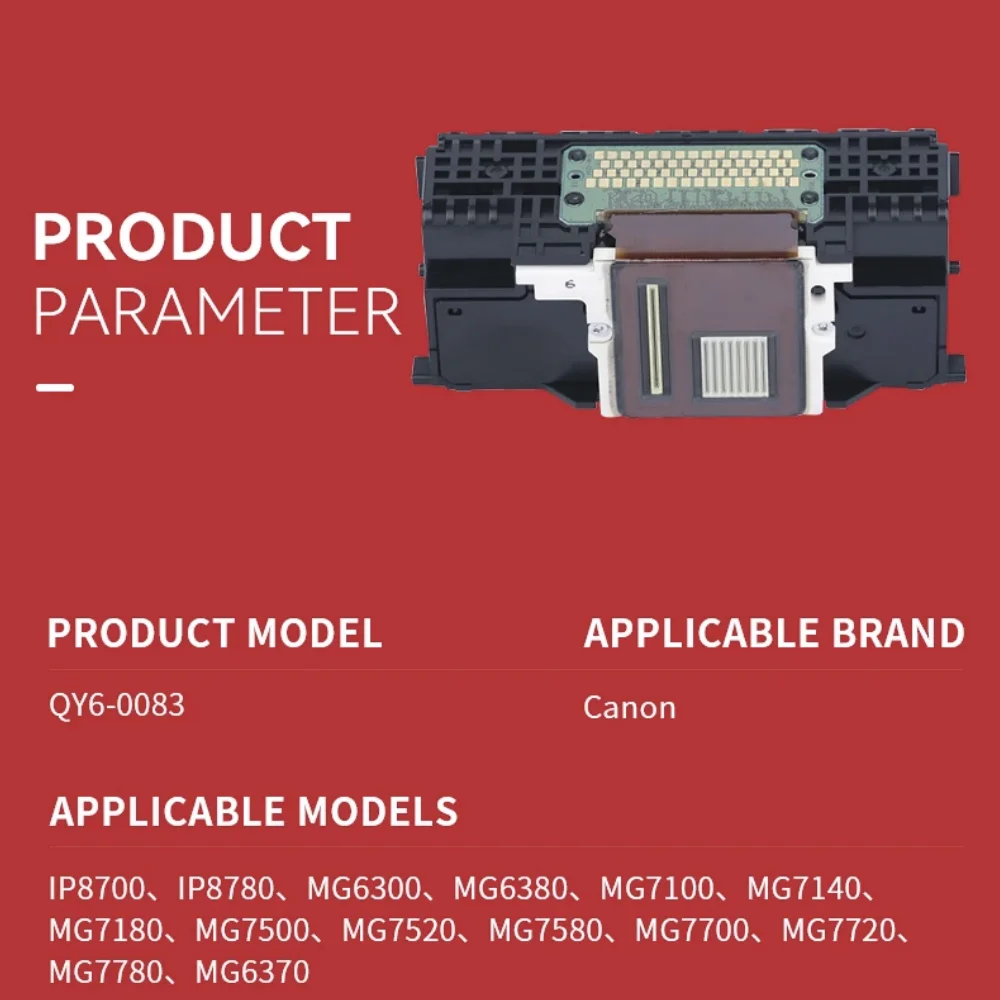 

Printhead Print Head printer for Canon QY6-0083 IP8700 IP8780 MG6300 MG6380 MG7100 MG7140 MG7180 MG7500 MG7520 MG7580 MG7700