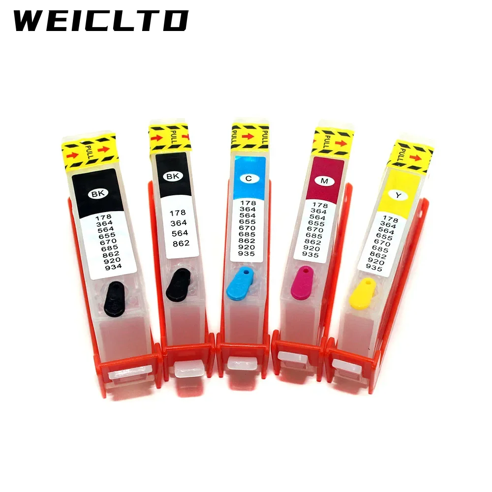 HP178 178 178XL Refill Ink Cartridge with Chip for HP Photosmart C6324 C6340 C6350 C5388 C5390 C5393 C5540 C5550 C5570 C5580