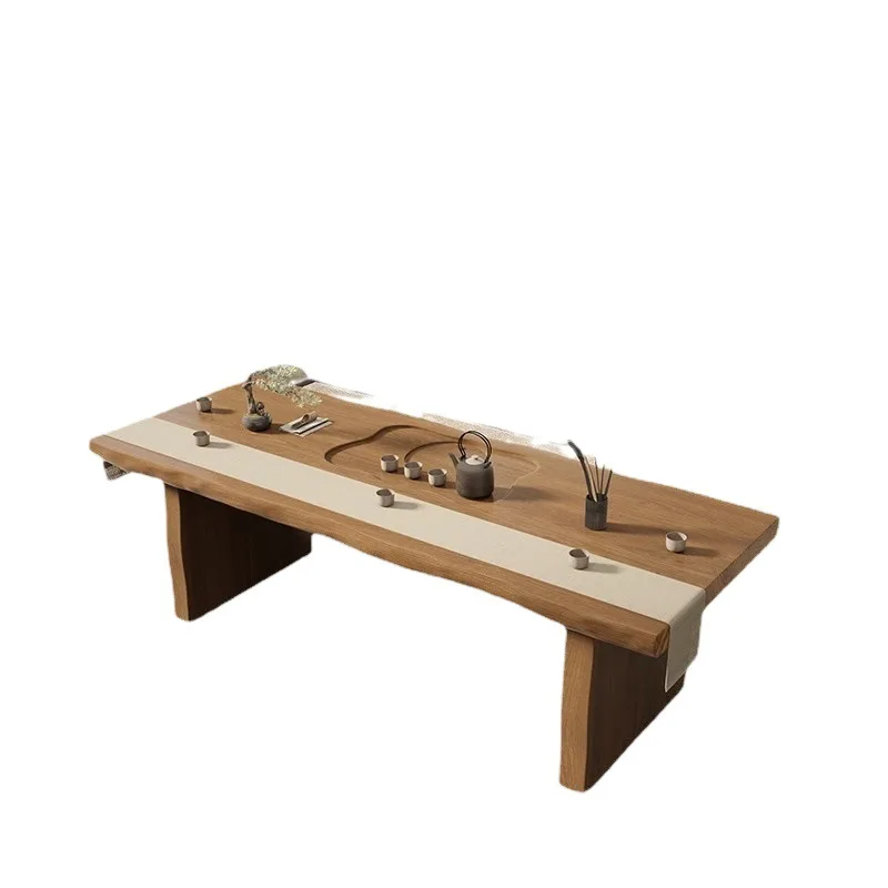 

Solid wood large board tea table Reception table Tea table Chair Office