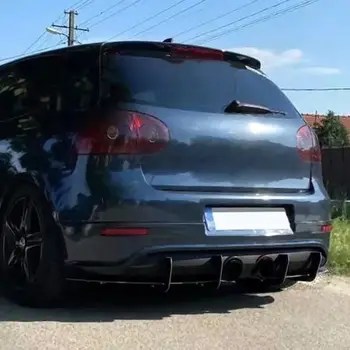 Pro VW Golf 5 MK5 R32 2006-2009 Zadní nárazník, difuzor, spoiler, chránič splittera, styling auta, autodoplňky, dekorační sady 6 nejlepší prodej Zadní difuzor pro VW Golf R32 - №4
