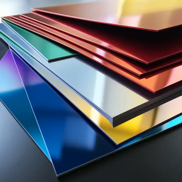 Hoja de aluminio de Metal multicolor, 210x300mm, 0,45mm de espesor, máquina de fibra óptica, prueba de marcado láser, grabado de tarjetas de visita