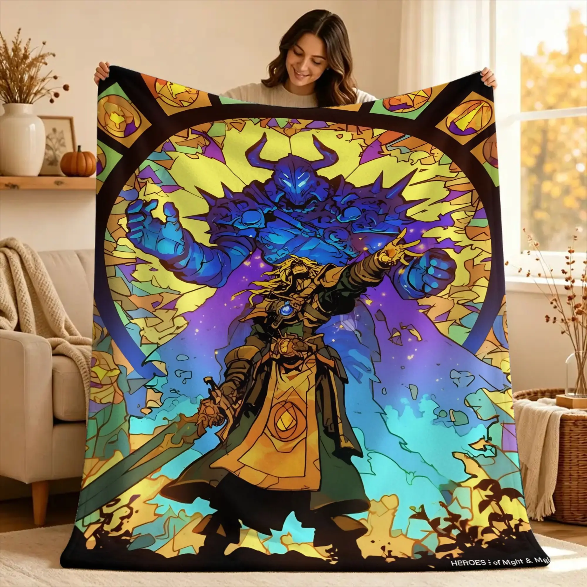 World of Warcraft Game Blankets Quality Warm  Throw Blanket Winter Students Couch Chair Print Bedspread