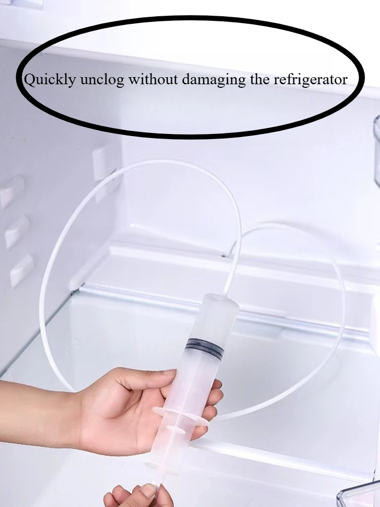 Imagen 5: Juego de cinco piezas de dragadora para refrigerador, cepillo de limpieza, herramienta de dragadora con orificio de drenaje para refrigerador