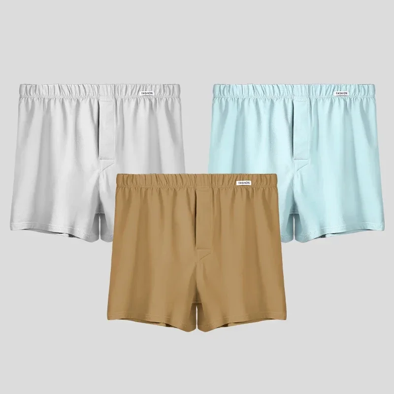 5 pièces de caleçons pour hommes, adaptés à la maison comme short de sommeil. Boxer confortable en coton. Pour l'été, sous-pa maison ample