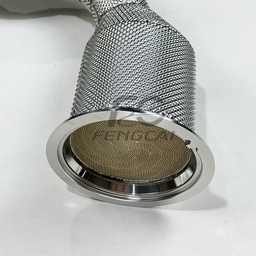 Auspuff-Fallrohr für Porsche Panamera 971 3.0T 2017–2018 mit Hitzeschild-Kopfteil, hochwertiger Auspuffrohr-Auspuff