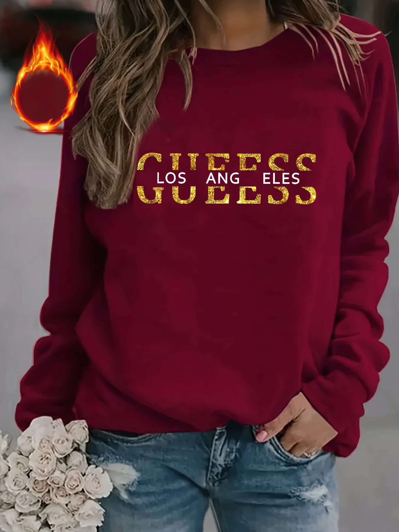 Women's letter  Print Sweatshirt Female Fashion All-Match Street Hoody Crewneck Casual Hoodies Pullover Oversize Clothing