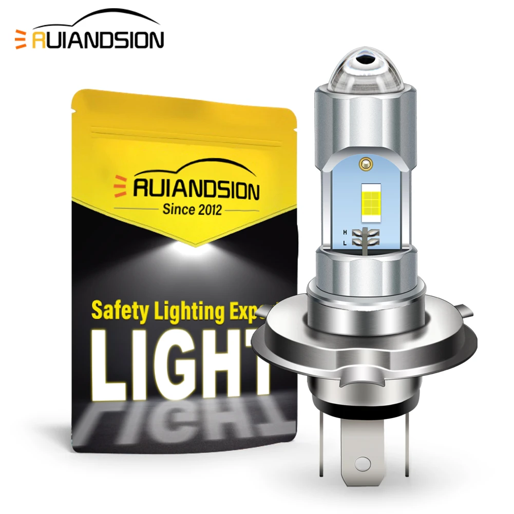 

1Pcs P45T R2 H4 LED Motorcycle Headlight Bulb 6V 10-80V DC White Moto Motobike Moped ATV Tractor Light Scooter Front Head Lamp