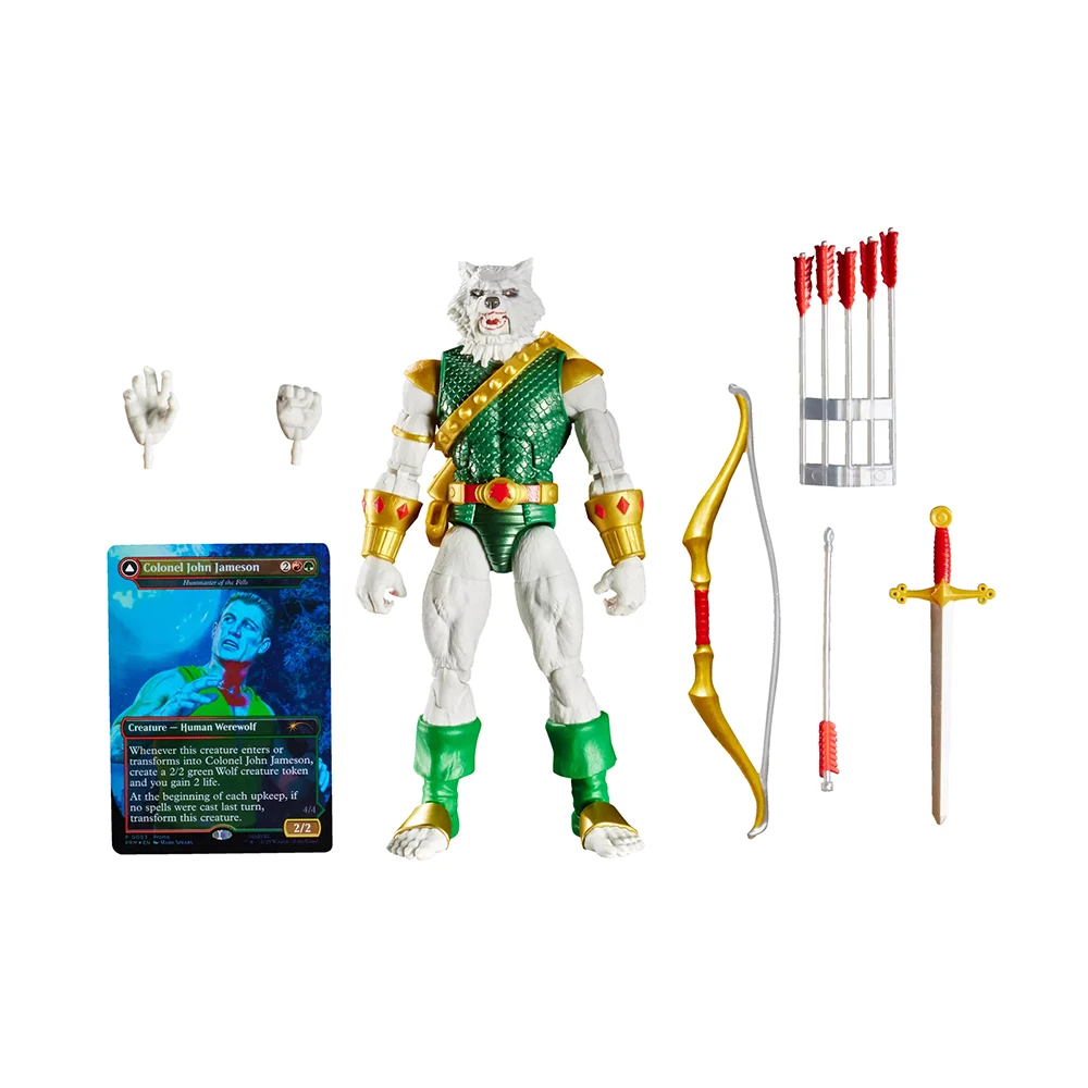 In-Stock NEW Hasbro Marvel Legends Series Magic: The Gathering Man-Wolf 15cm Collectible Anime Action Figure Model Ornament Toys - view 2